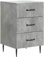 vidaXL Nachttisch Betongrau 43 x 41 x 66,5 cm Holzwerkstoff