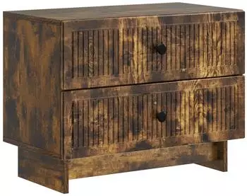 vidaXL Nachttisch Holzwerkstoff r&auml;uchereiche 62x34,5x47,5cm
