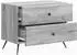 vidaXL Nachttisch Sonoma-Grau, Holzwerkstoff, 62x34,5x47,5cm (895471)