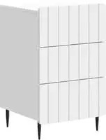 Vidaxl Bedside Cabinet White 43x 41 X 68 Cm Engineered Wood