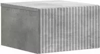 vidaXL Wandmontierter Nachttisch Betongrau 33 x 34,5 x 20 cm