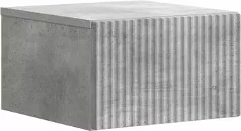 vidaXL Wandmontierter Nachttisch betongrau 33x34,5x20cm (898431)