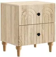 vidaXL Nachttisch Sonoma-Eiche 43 x 34,5 x 48 cm Holzwerkstoff