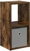 vidaXL Nachttisch Ger&auml;ucherte Eiche 25,5 x 22 x 49,5 cm Holzwerkstoff