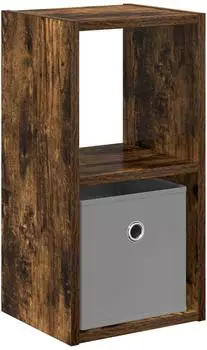 vidaXL Nachttisch ger&auml;ucherte Eiche 25,5x22x49,5cm Holzwerkstoff (8000604)