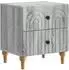 vidaXL Nachttisch 2er-Set grau Sonoma 43x34,5x48cm (894078)