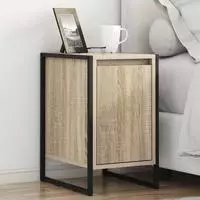 vidaXL Nachttisch 2 stk. Sonoma 39,5 x 30 x 50 cm Holzwerkstoff