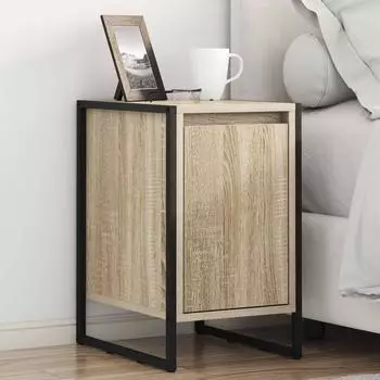 vidaXL Nachttisch 2er-Set Sonoma 39,5x30x50cm Holzwerkstoff (886645)