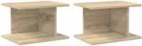 vidaXL Nachttisch 2 stk. Sonoma-Eiche 40 x 30 x 25 cm Holzwerkstoff