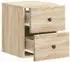 vidaXL Wandmontierter Nachttisch Sonoma-Eiche 34,5x33x40cm, 2er-Set (899150)