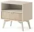 Masseno Foresta Nachttisch beige, Holzwerkstoff, 1 Schublade, 54x54x38cm (800001085896)