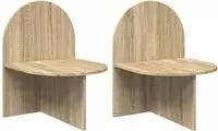 vidaXL Nachttisch 2 stk. Sonoma-Eiche 48 x 49 x 65 cm Holzwerkstoff