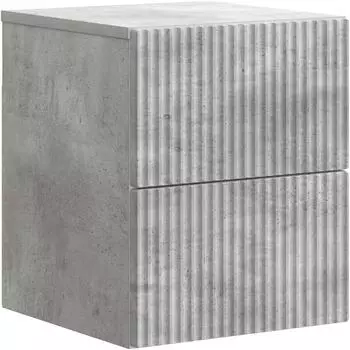 vidaXL Wandmontierter Nachttisch betongrau 33x34,5x40cm (898471)