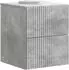 vidaXL Wandmontierter Nachttisch betongrau 33x34,5x40cm (898471)