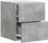 vidaXL Wandmontierter Nachttisch betongrau 33x34,5x40cm (898471)