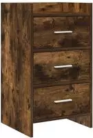 vidaXL Nachttische Ger&auml;ucherte Eiche 40 x 36 x 70 cm Holzwerkstoff