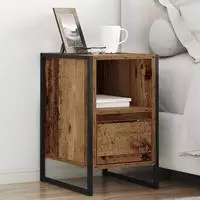 vidaXL Nachttisch 2 stk. Altholz 39,5 x 30 x 50 cm Holzwerkstoff