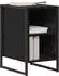 vidaXL Nachttisch 2 Stk., Holzwerkstoff, schwarze Eichen-Optik, 39,5x30x50cm (886631)