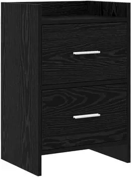 vidaXL Nachttisch schwarze Eiche, Holzwerkstoff, 40x30x60cm (8010965)