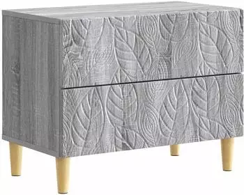 vidaXL Nachttisch Holzwerkstoff grau Sonoma 62x34,5x48cm (895011)