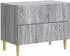 vidaXL Nachttisch Holzwerkstoff grau Sonoma 62x34,5x48cm (895011)