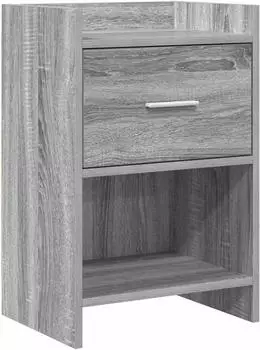 vidaXL Nachttisch Grau Sonoma, Holzwerkstoff, 40x30x60cm (8010989)