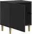 vidaXL Nachttisch 2er-Set schwarz 43x34,5x50cm Holzwerkstoff (894568)