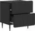 vidaXL Nachttisch 2er-Set schwarz 43x34,5x49,5cm Holzwerkstoff (894298)