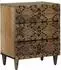 vidaXL Nachttisch mit Schublade, braun, Massivholz Mango, 50x33x60cm (4018341)