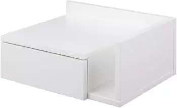 Actona Ashlan Nachttisch, wandmontiert, 1 Schublade, weiß (40x16,5x32cm)