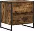 vidaXL Nachttisch Holzwerkstoff rauchfarben 50x39,5x50cm