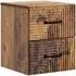 vidaXL Wandmontierter Nachttisch Altholz 34,5x33x40cm (898651)