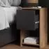 VICCO Evo Nachttisch Goldkraft Eiche/Anthrazit 30x55cm mit Schublade (56385)