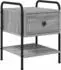 vidaXL Nachttisch Sonoma grau 35x36,5x47cm Holzwerkstoff (8007665)