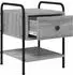 vidaXL Nachttisch Sonoma grau 35x36,5x47cm Holzwerkstoff (8007665)