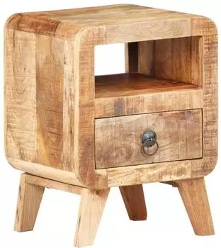 vidaXL Nachttisch raues Mangoholz 30x30x41cm (321616)