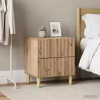 vidaXL Nachttisch 2 stk. Artisan-Eiche 43 x 34,5 x 48 cm Holzwerkstoff