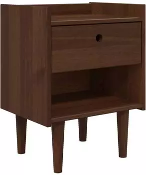 vidaXL Nachttisch BILBAO dunkelkaramell, 45x35x59cm