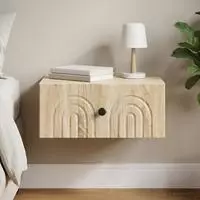 vidaXL Wandmontierter Nachttisch Sonoma-Eiche 49 x 34,5 x 20 cm