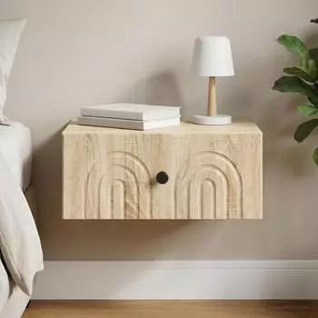 vidaXL Wandnachttisch mit Schublade, Holzwerkstoff (891713)