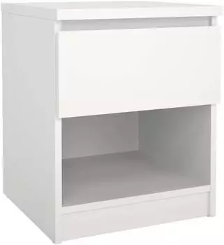 Furniture To Go Naia Nachttisch 1 Schublade 1 Ablage, wei&szlig;, 40,4x49,5x40cm