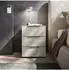 Sconto Nachtkommode mit Glasfront, beige, 45x61x40cm