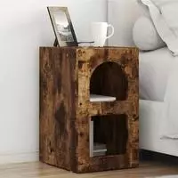 vidaXL Nachttisch ELST 2 Stk. R&auml;uchereiche 29,5 x 33,5 x 50 cm