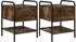 vidaXL Nachttisch 2er-Set geräucherte Eiche 35x36,5x47cm (8007664)