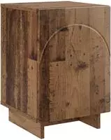 vidaXL Nachttisch Altholz 33,5 x 34,5 x 50 cm Holzwerkstoff
