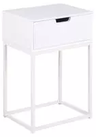 ACTONA GROUP Nachttisch "Mitra" Nachttisch, Nachtschrank mit 1 Schublade, Weiss...