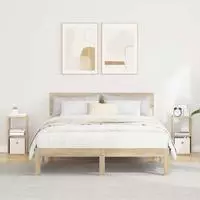 vidaXL Nachttisch 2 stk. Sonoma-Eiche 25,5 x 22 x 49,5 cm