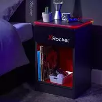 X Rocker 2022026 Nachtschr&auml;nkchen & Nachttisch 1 Schublade(n) Schwarz - Rot
