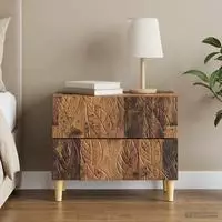 vidaXL Nachttisch Altholz 62 x 34,5 x 48 cm Holzwerkstoff