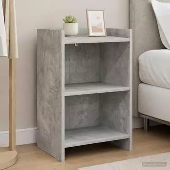 vidaXL Nachttische 2er-Set betongrau 40x30x60cm Holzwerkstoff (8011002)